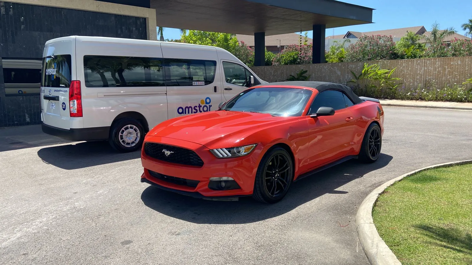Mustang Red convertible 3.7L 2015