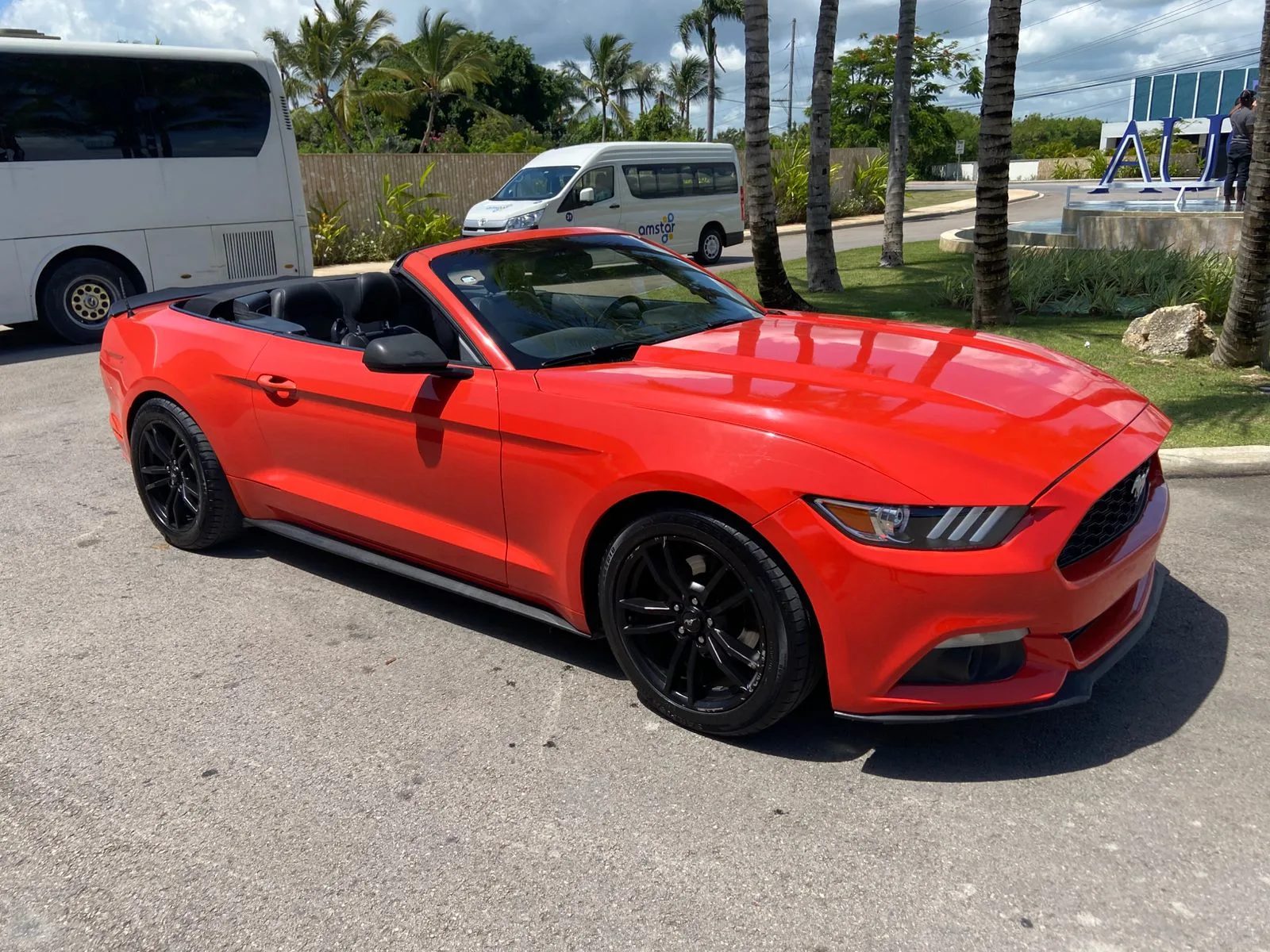Mustang Red convertible 3.7L 2015